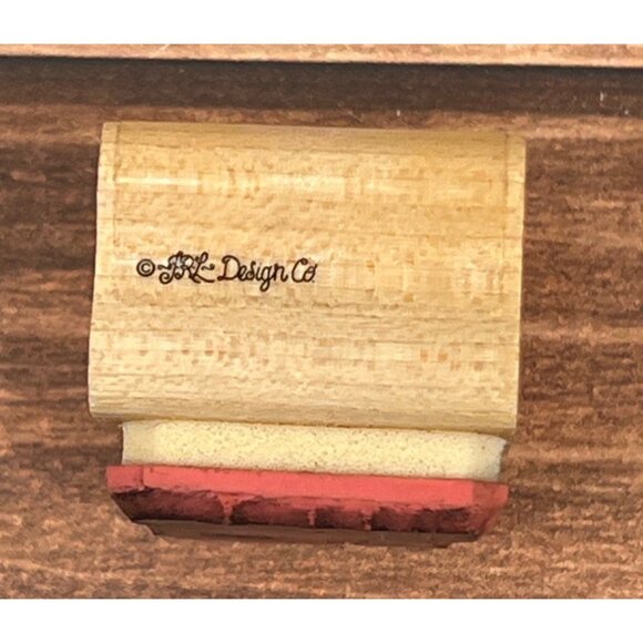 RARE JRL DESIGN DOTS B380 LOCOMOTIVE TRAIN MINI WOOD MOUNTED RUBBER STAMP - Picture 4 of 5